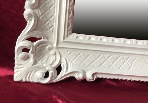 Miroir mural blanc décor - miroir,