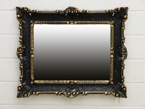Miroir mural noir - miroir, repro